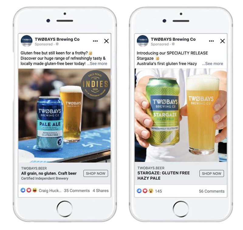 TWØBAYS BREWING CO campaign